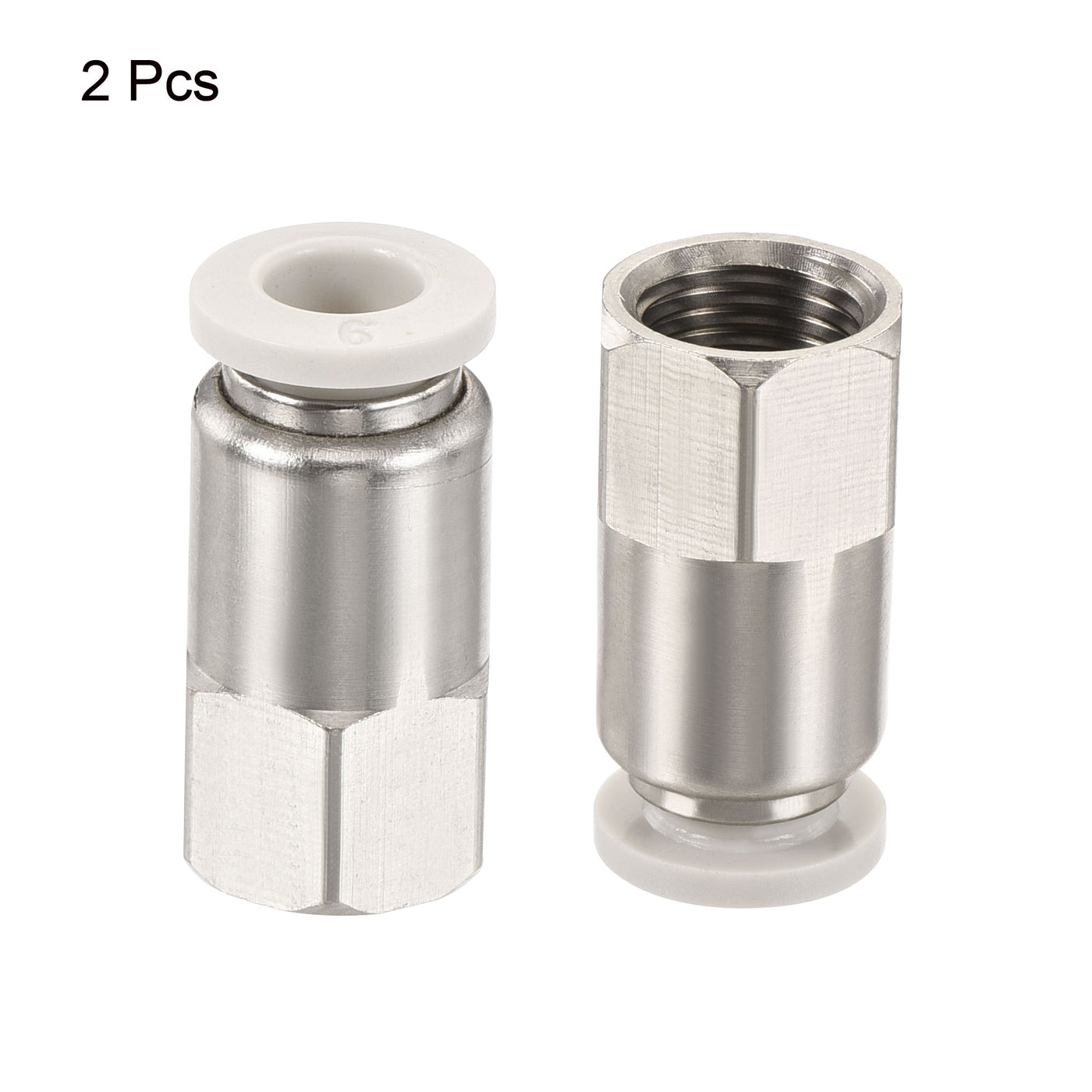 Harfington Push to Connect Fittings Female Thread Straight Fit Tube Union Fitting