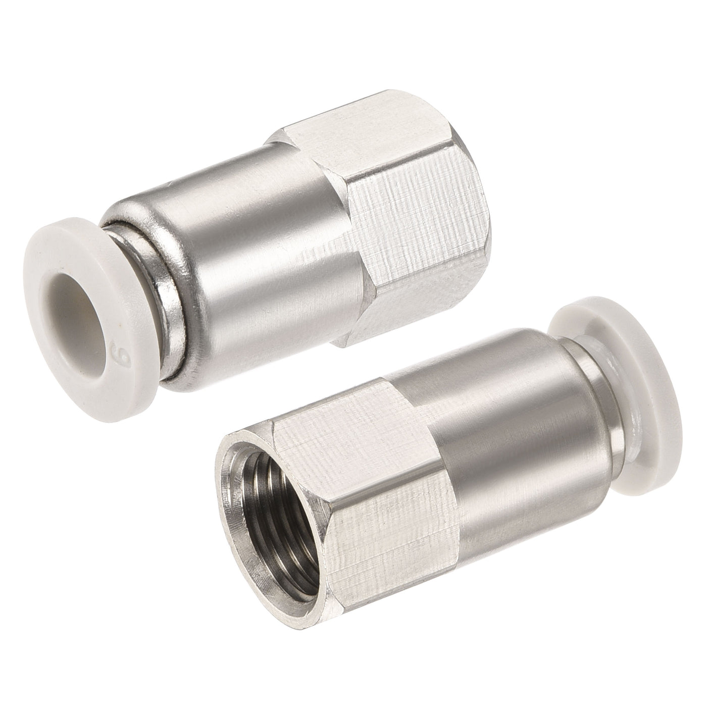 Harfington Push to Connect Fittings Female Thread Straight Fit Tube Union Fitting