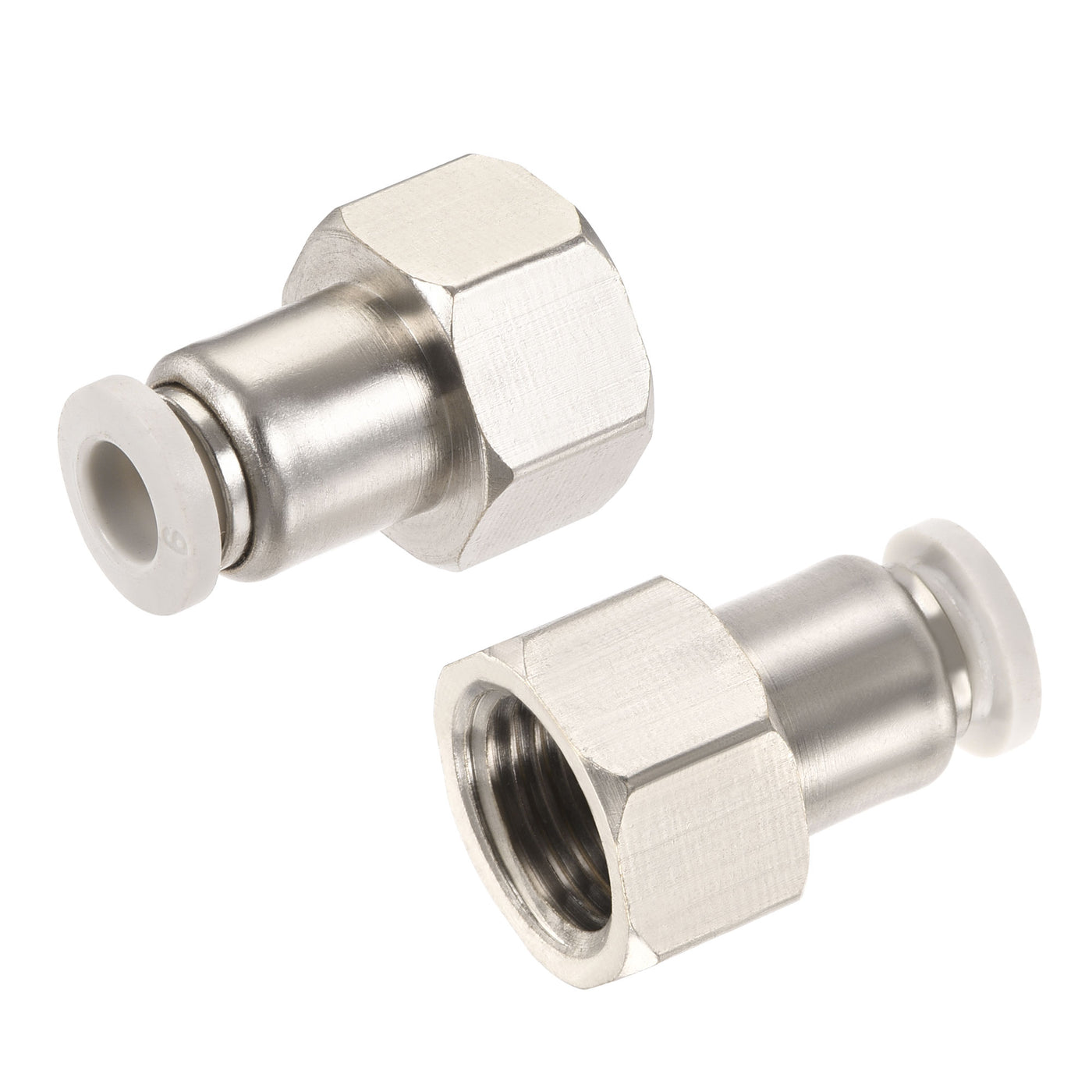Harfington Push to Connect Fittings Female Thread Straight Fit Tube Union Fitting