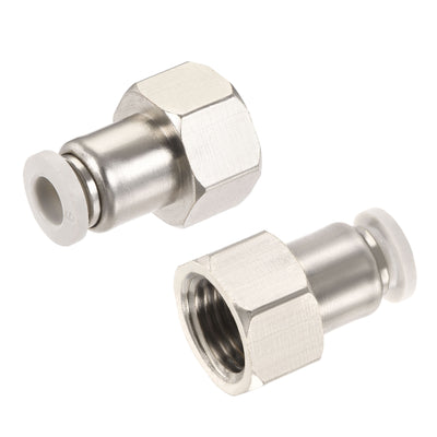 Harfington Push to Connect Fittings Female Thread Straight Fit Tube Union Fitting