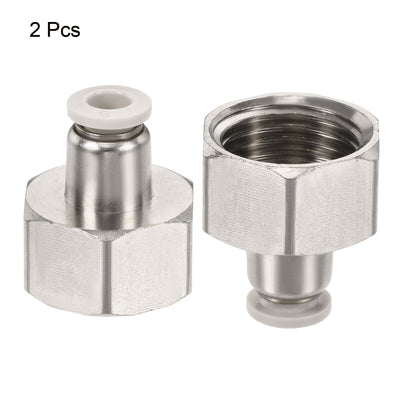 Harfington Push to Connect Fittings Female Thread Straight Fit Tube Union Fitting
