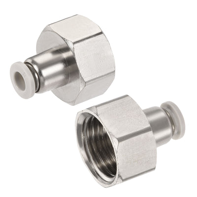 Harfington Push to Connect Fittings Female Thread Straight Fit Tube Union Fitting