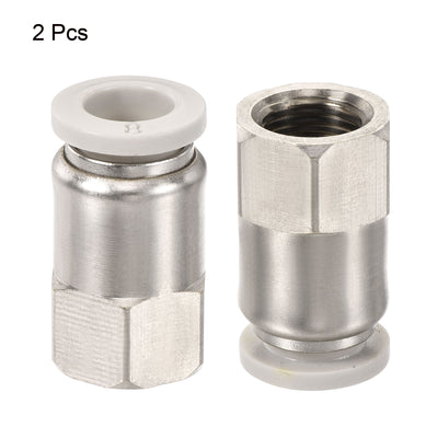 Harfington Push to Connect Fittings Fit Tube Straight Union Fittings