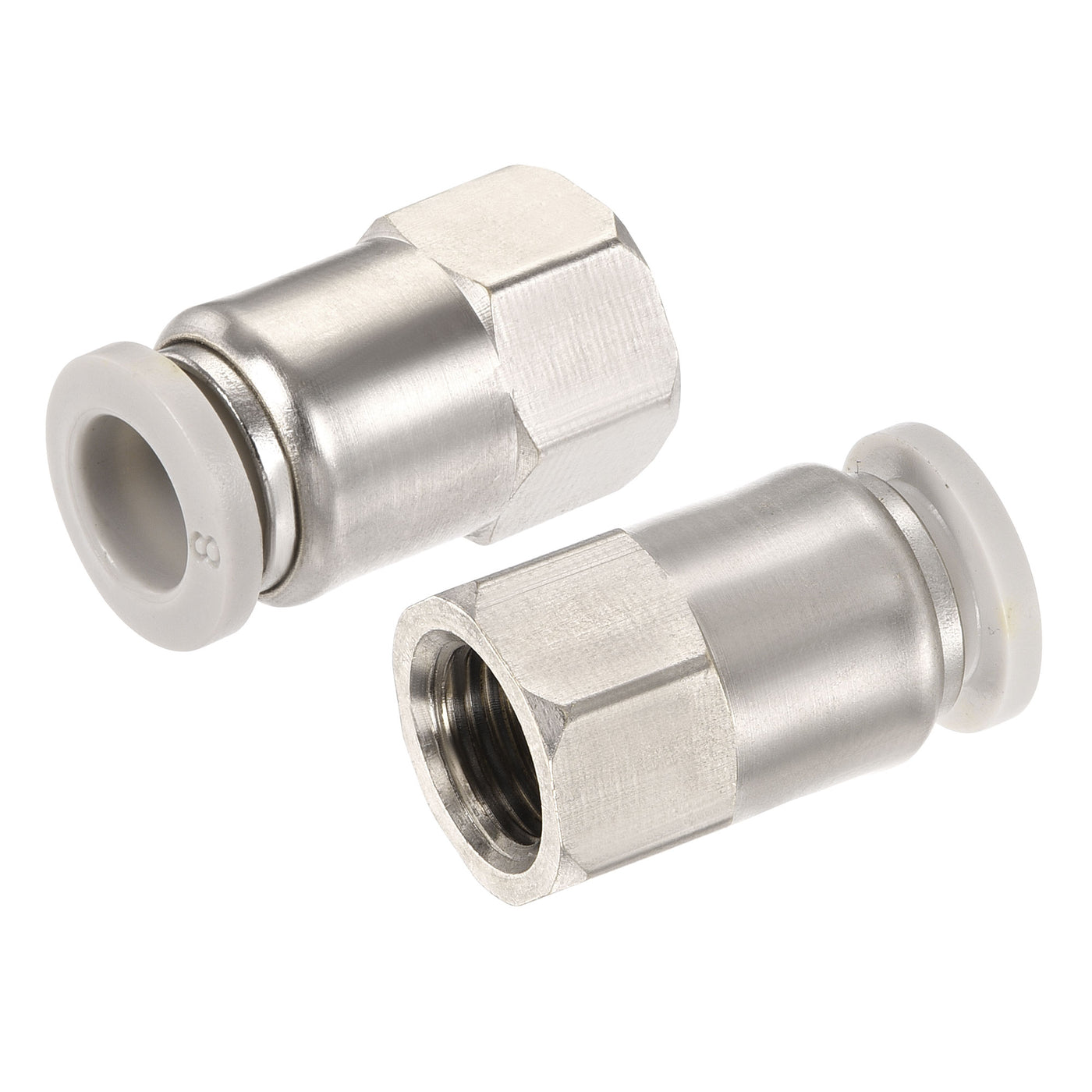 Harfington Push to Connect Fittings Fit Tube Straight Union Fittings