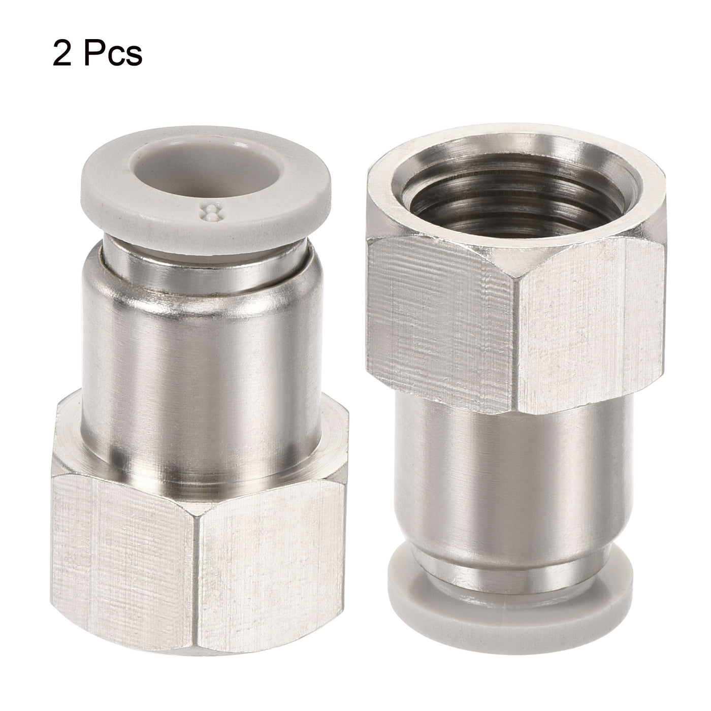 Harfington Push to Connect Fittings Fit Tube Straight Union Fittings