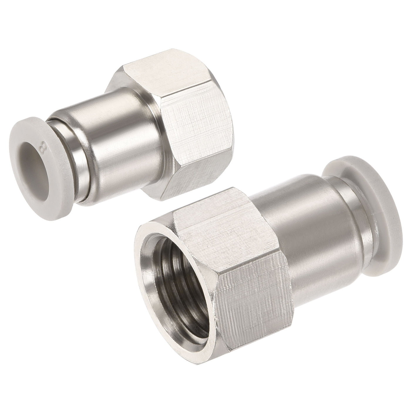 Harfington Push to Connect Fittings Fit Tube Straight Union Fittings