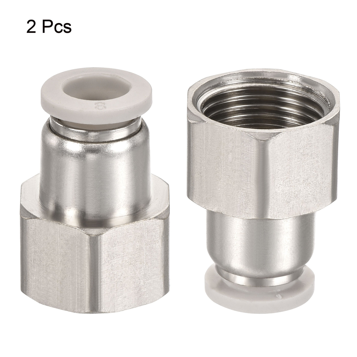 Harfington Push to Connect Fittings Fit Tube Straight Union Fittings