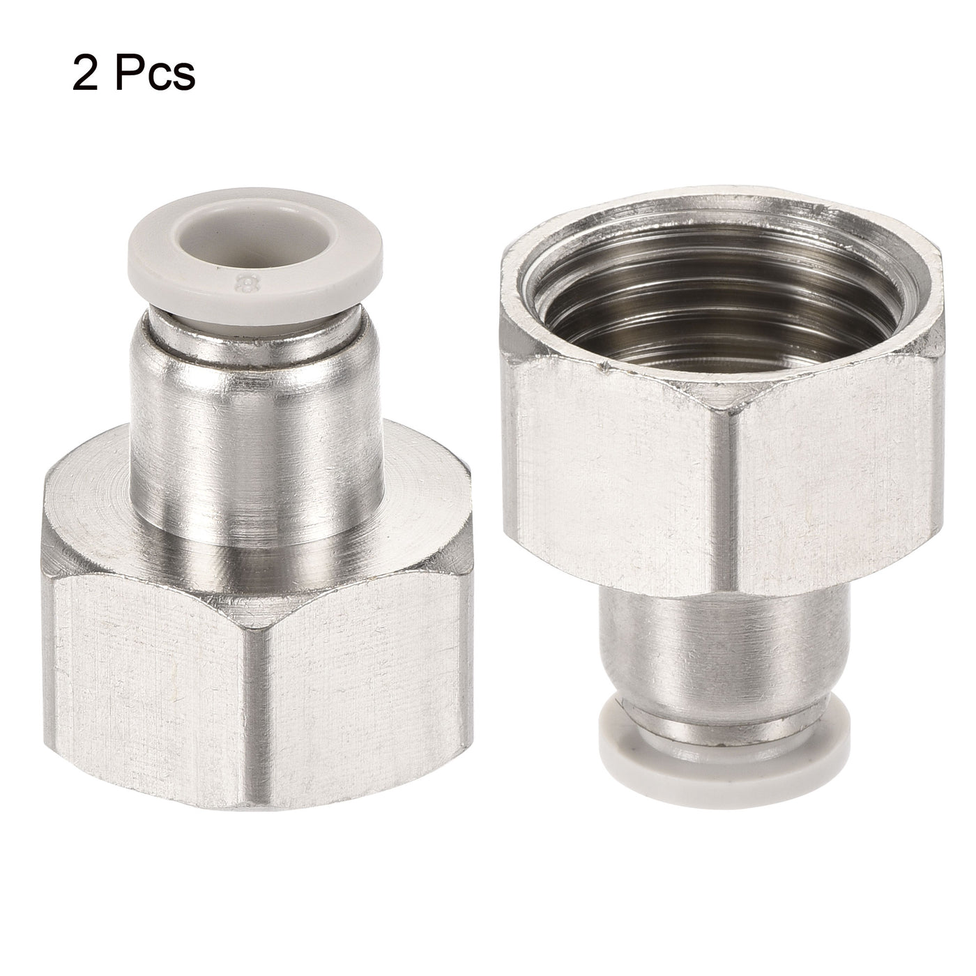 Harfington Push to Connect Fittings Fit Tube Straight Union Fittings
