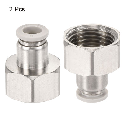 Harfington Push to Connect Fittings Fit Tube Straight Union Fittings