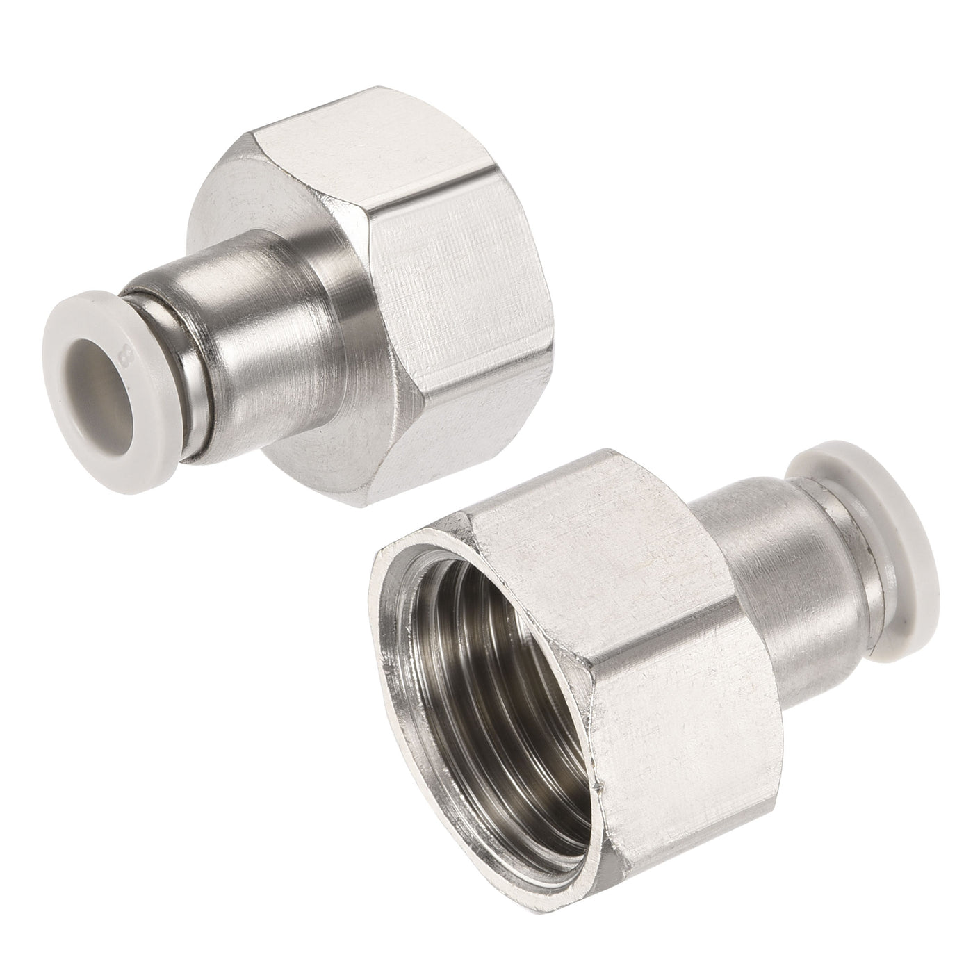 Harfington Push to Connect Fittings Fit Tube Straight Union Fittings
