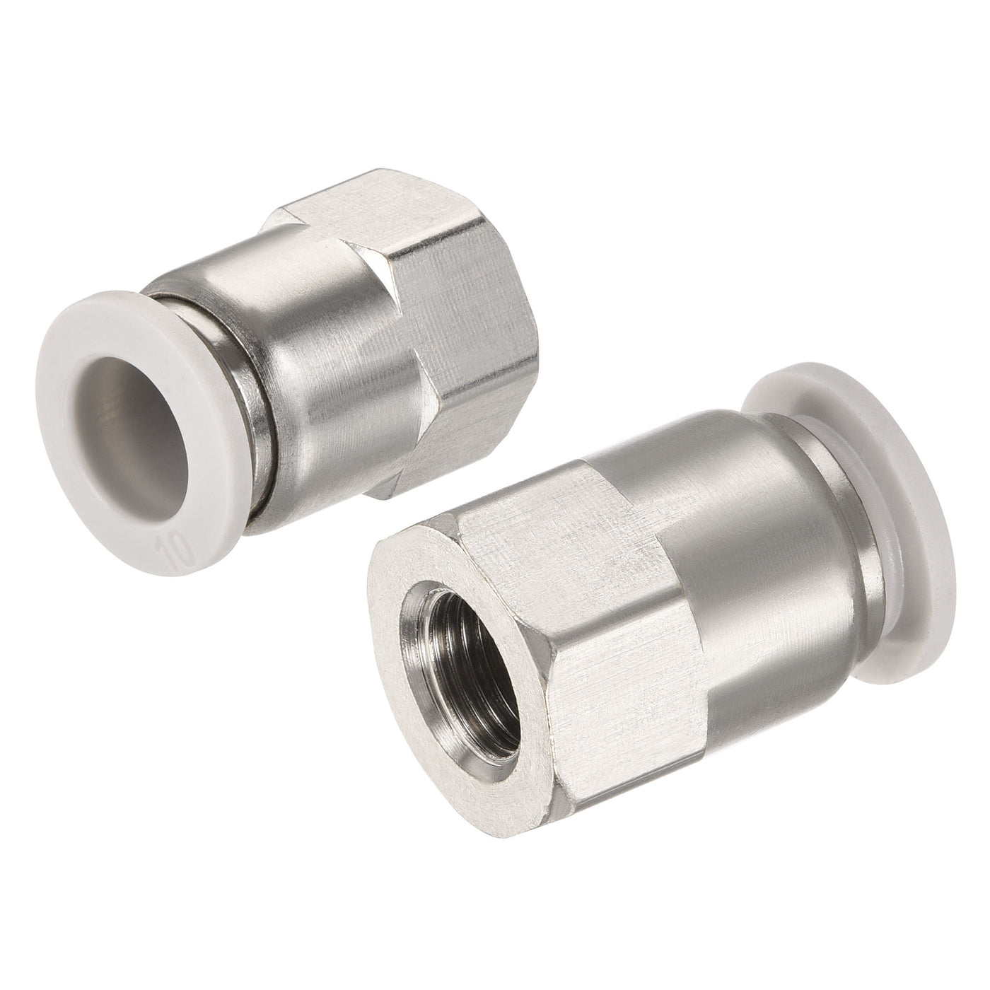 Harfington Push to Connect Fittings Female Thread Fit Tube Straight Union Fittings