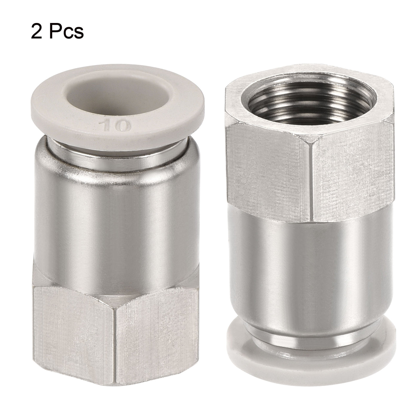 Harfington Push to Connect Fittings Female Thread Fit Tube Straight Union Fittings