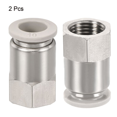 Harfington Push to Connect Fittings Female Thread Fit Tube Straight Union Fittings