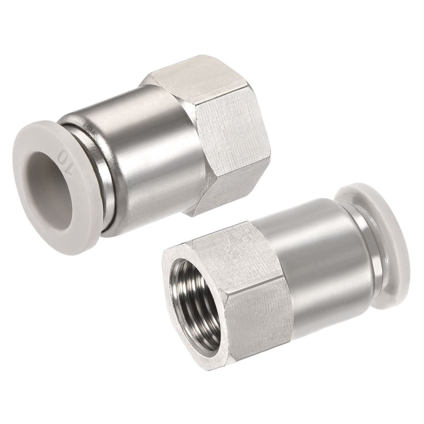 Harfington Push to Connect Fittings Female Thread Fit Tube Straight Union Fittings