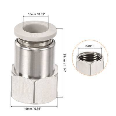 Harfington Push to Connect Fittings Female Thread Fit Tube Straight Union Fittings