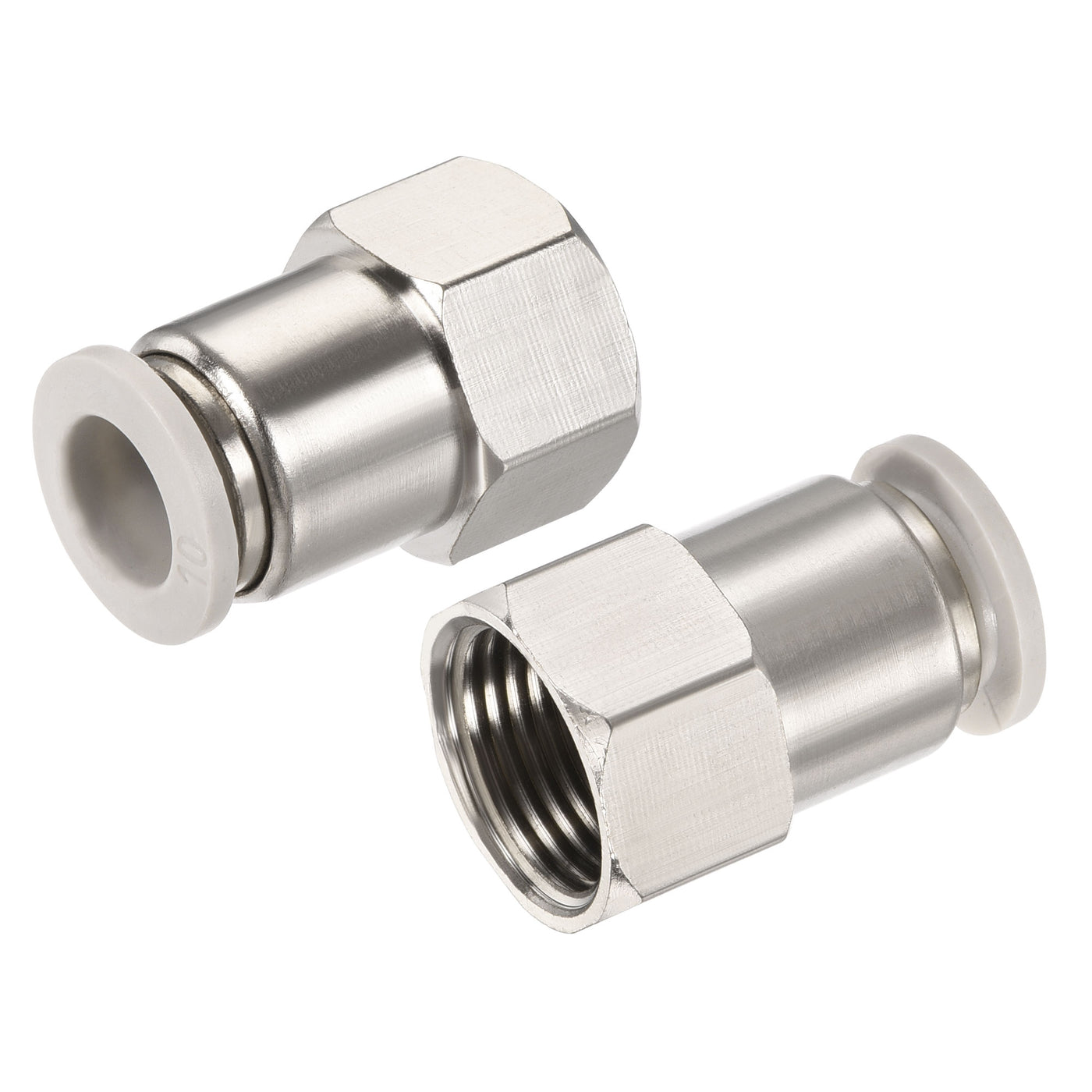 Harfington Push to Connect Fittings Female Thread Fit Tube Straight Union Fittings