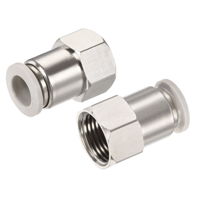 Harfington Push to Connect Fittings Female Thread Fit Tube Straight Union Fittings