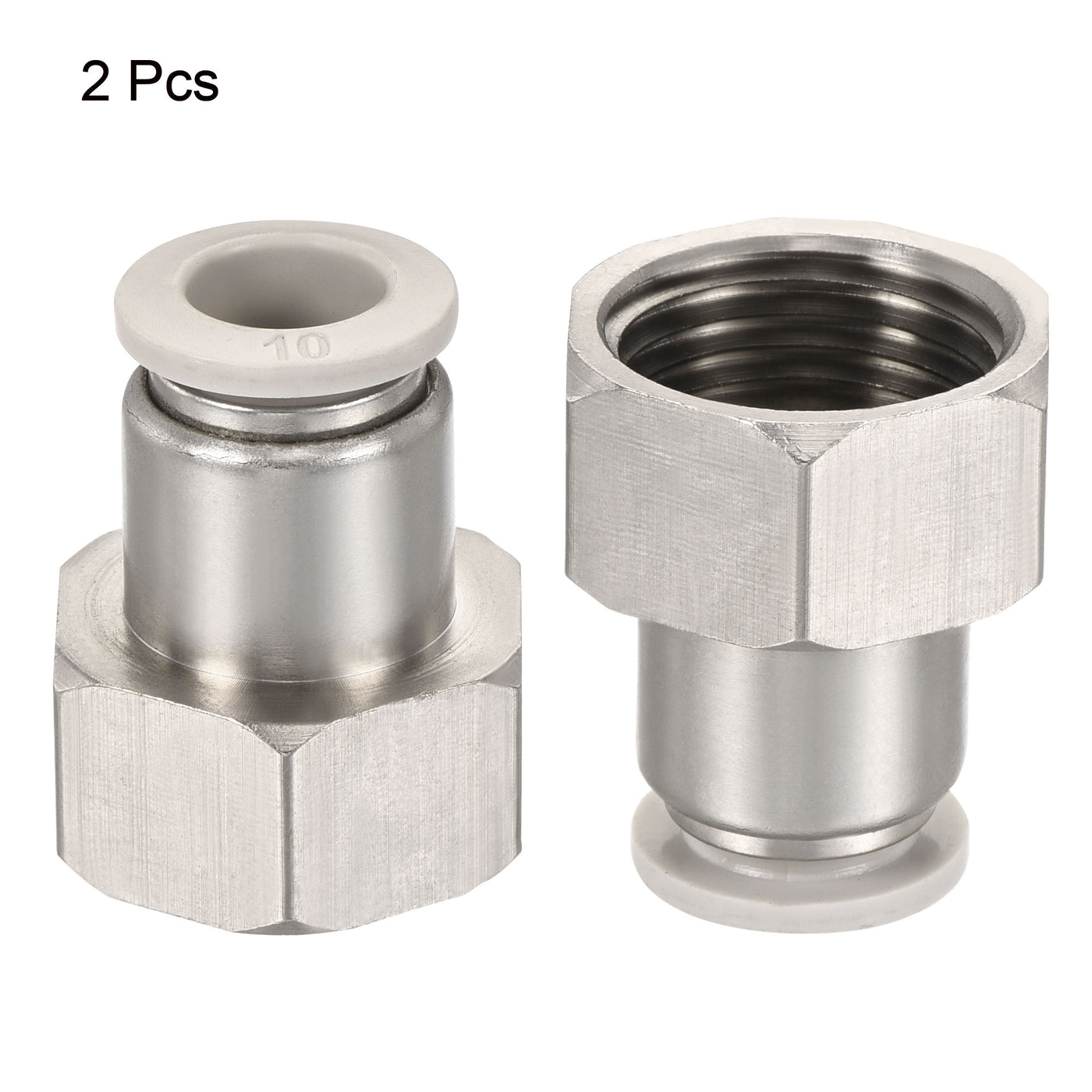 Harfington Push to Connect Fittings Female Thread Fit Tube Straight Union Fittings