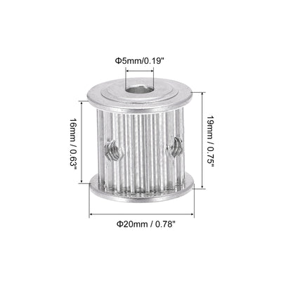 Harfington Timing Pulley Synchronous Wheel Belts Drive Gear Screw for Belt, 3D Printer, CNC
