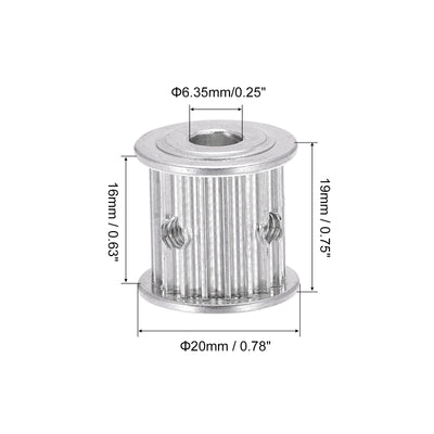 Harfington Timing Pulley Synchronous Wheel Belts Drive Gear Screw for Belt, 3D Printer, CNC