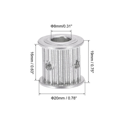 Harfington Timing Pulley Synchronous Wheel Belts Drive Gear Screw for Belt, 3D Printer, CNC