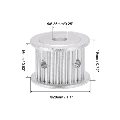 Harfington Timing Pulley Synchronous Wheel Belts Drive Gear with Screws for Belt, 3D Printer CNC