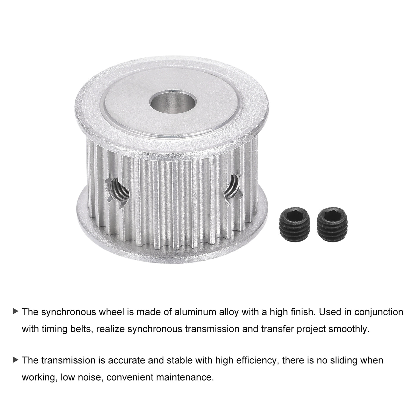 Harfington Timing Pulley Wheel Belt Drive Gear with Screw for Belt, 3D Printer, CNC