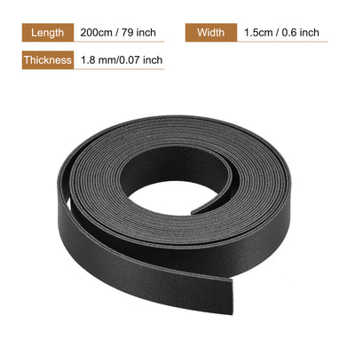 Harfington Faux Leather Strip Leather Strap Double-Sided for DIY Crafts, Belts, Bags