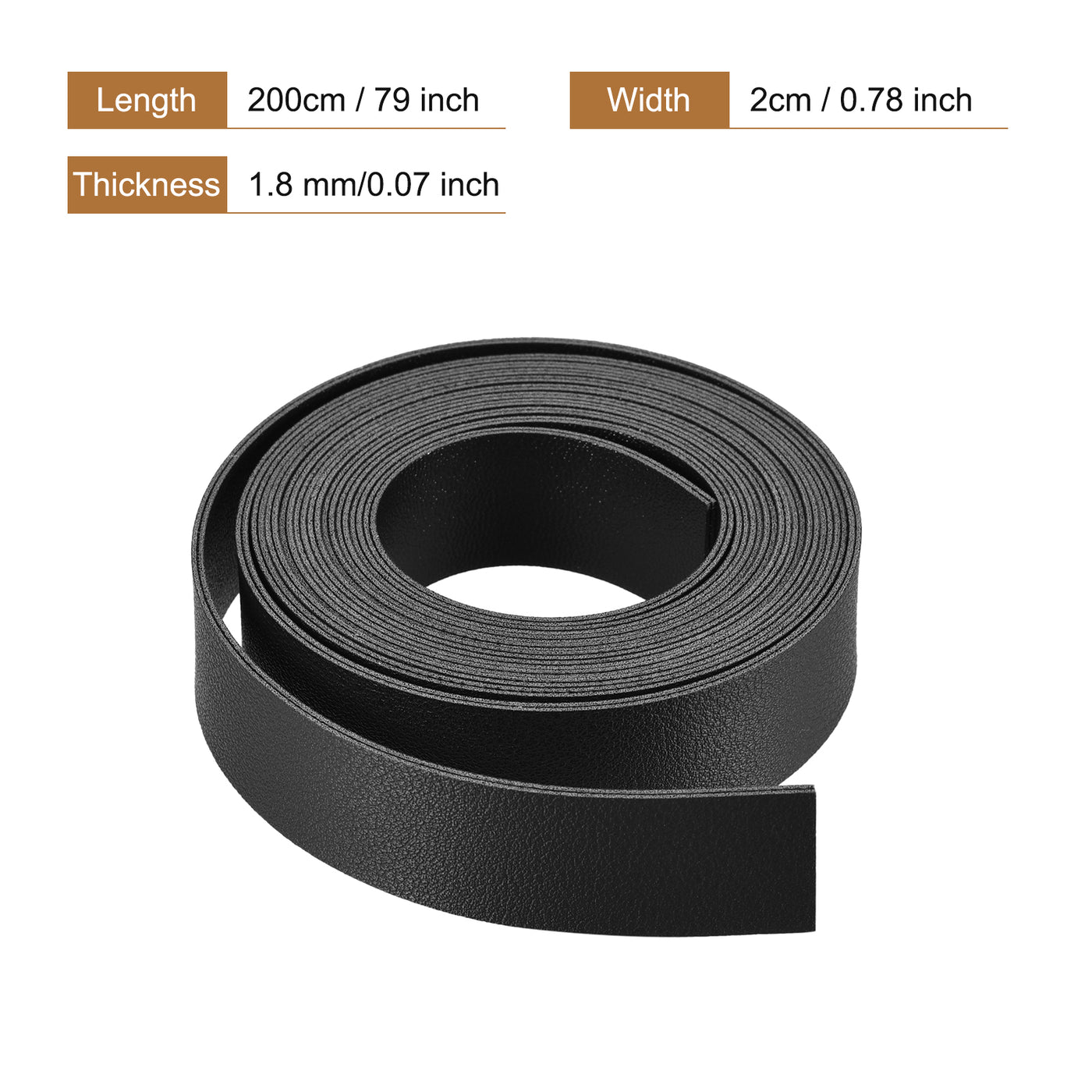 Harfington Faux Leather Strip Leather Strap Double-Sided for DIY Crafts, Belts, Bags