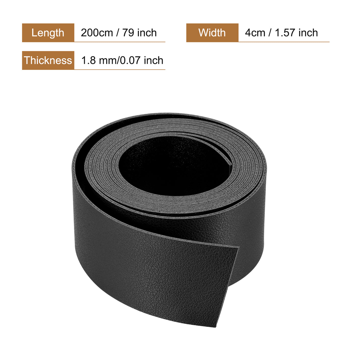 Harfington Faux Leather Strip Leather Strap Double-Sided for DIY Crafts, Belts, Bags