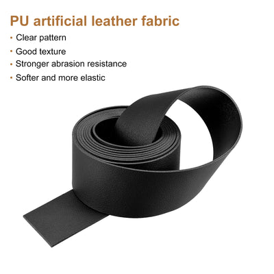 Harfington Faux Leather Strip Leather Strap Double-Sided for DIY Crafts, Belts, Bags