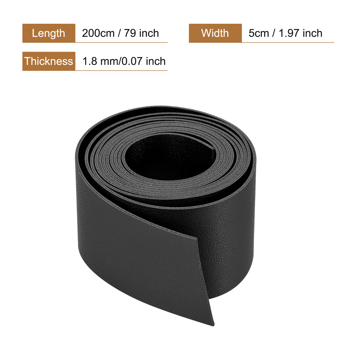 Harfington Faux Leather Strip Leather Strap Double-Sided for DIY Crafts, Belts, Bags