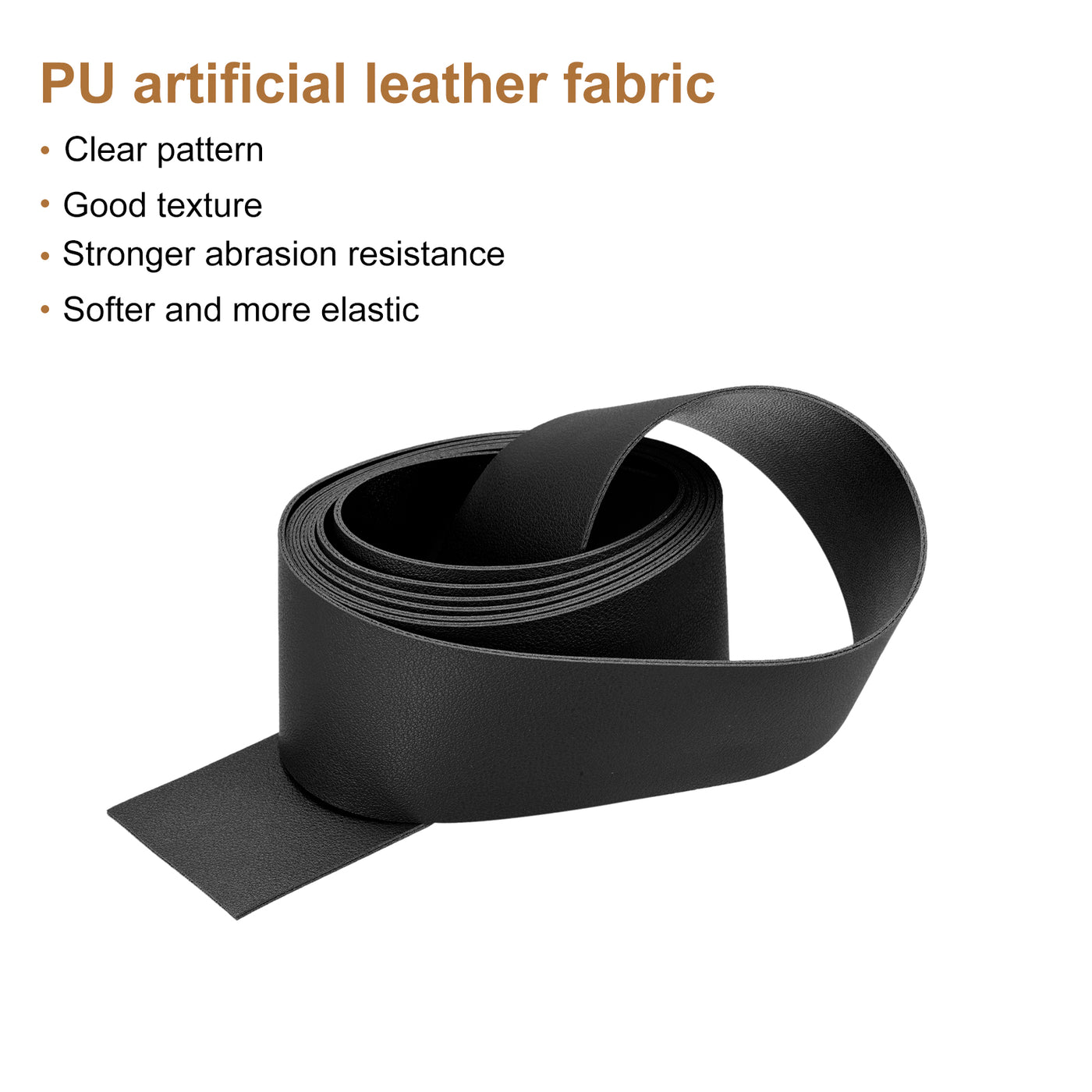 Harfington Faux Leather Strip Leather Strap Double-Sided for DIY Crafts, Belts, Bags