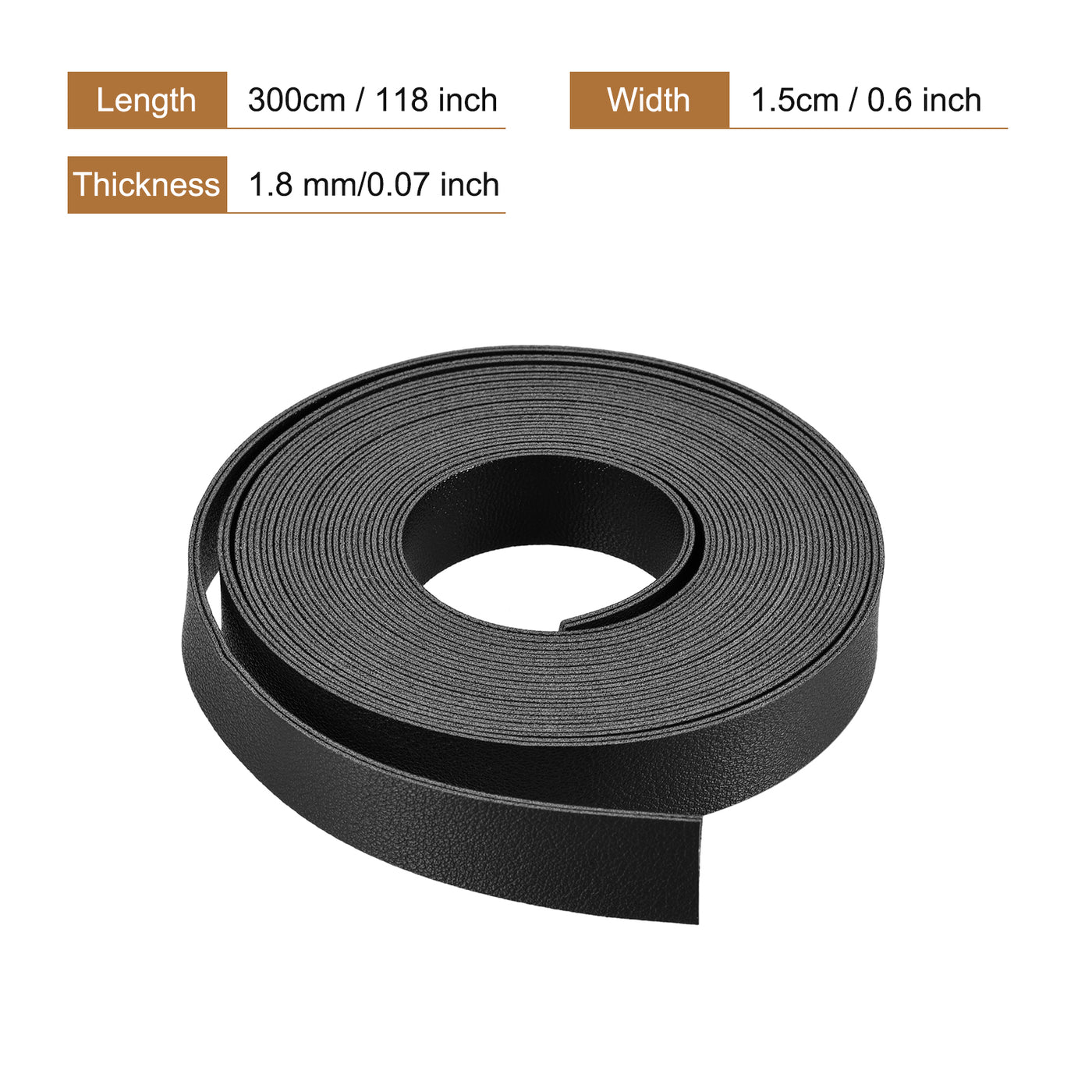 Harfington Faux Leather Strip Leather Strap Double-Sided for DIY Crafts, Belts, Bags