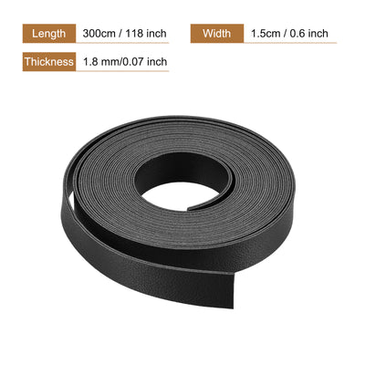 Harfington Faux Leather Strip Leather Strap Double-Sided for DIY Crafts, Belts, Bags