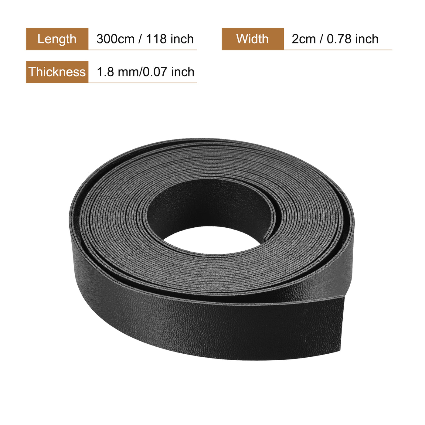 Harfington Faux Leather Strip Leather Strap Double-Sided for DIY Crafts, Belts, Bags