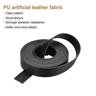 Harfington Faux Leather Strip Leather Strap Double-Sided for DIY Crafts, Belts, Bags