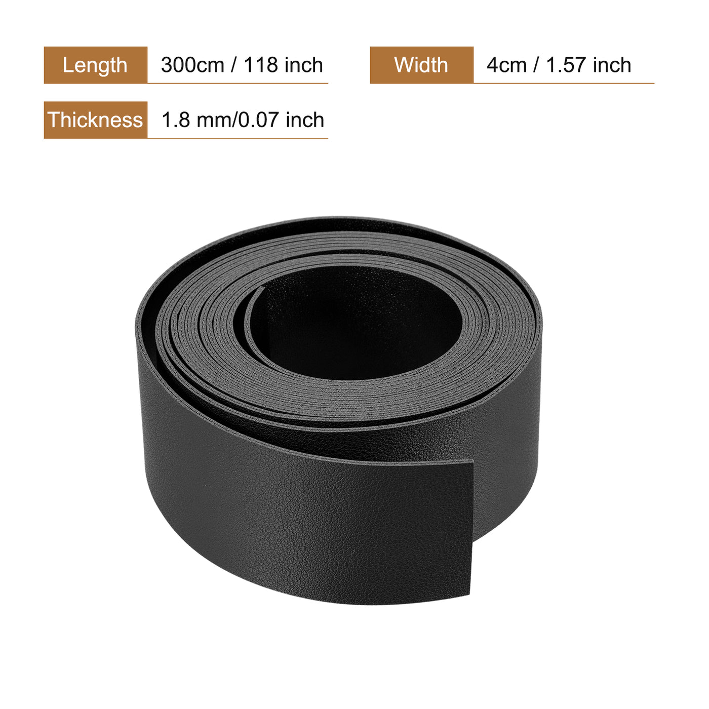 Harfington Faux Leather Strip Leather Strap Double-Sided for DIY Crafts, Belts, Bags