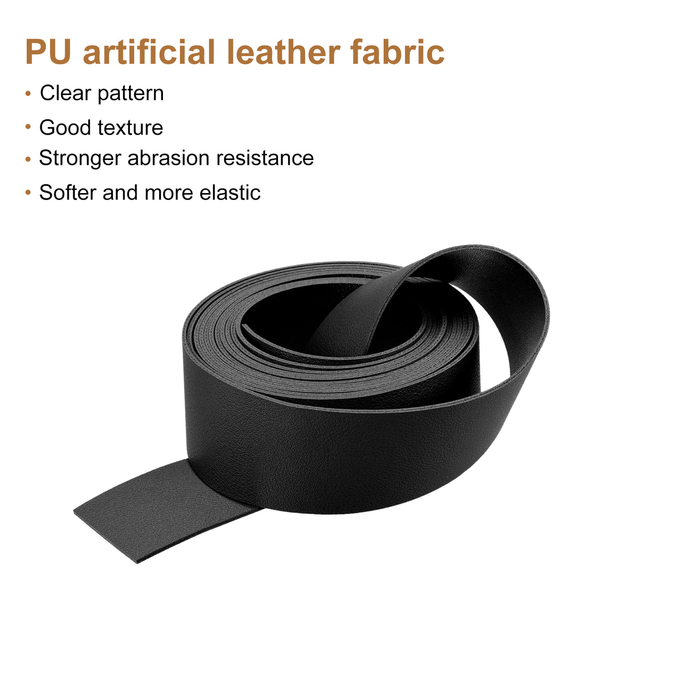 Harfington Faux Leather Strip Leather Strap Double-Sided for DIY Crafts, Belts, Bags