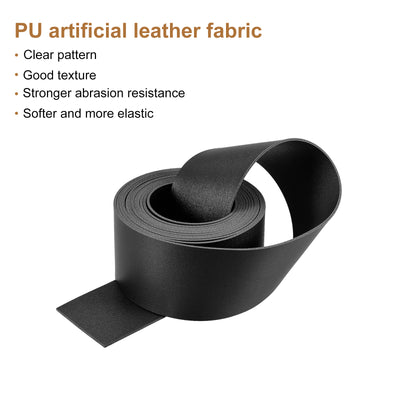 Harfington Faux Leather Strip Leather Strap Double-Sided for DIY Crafts, Belts, Bags