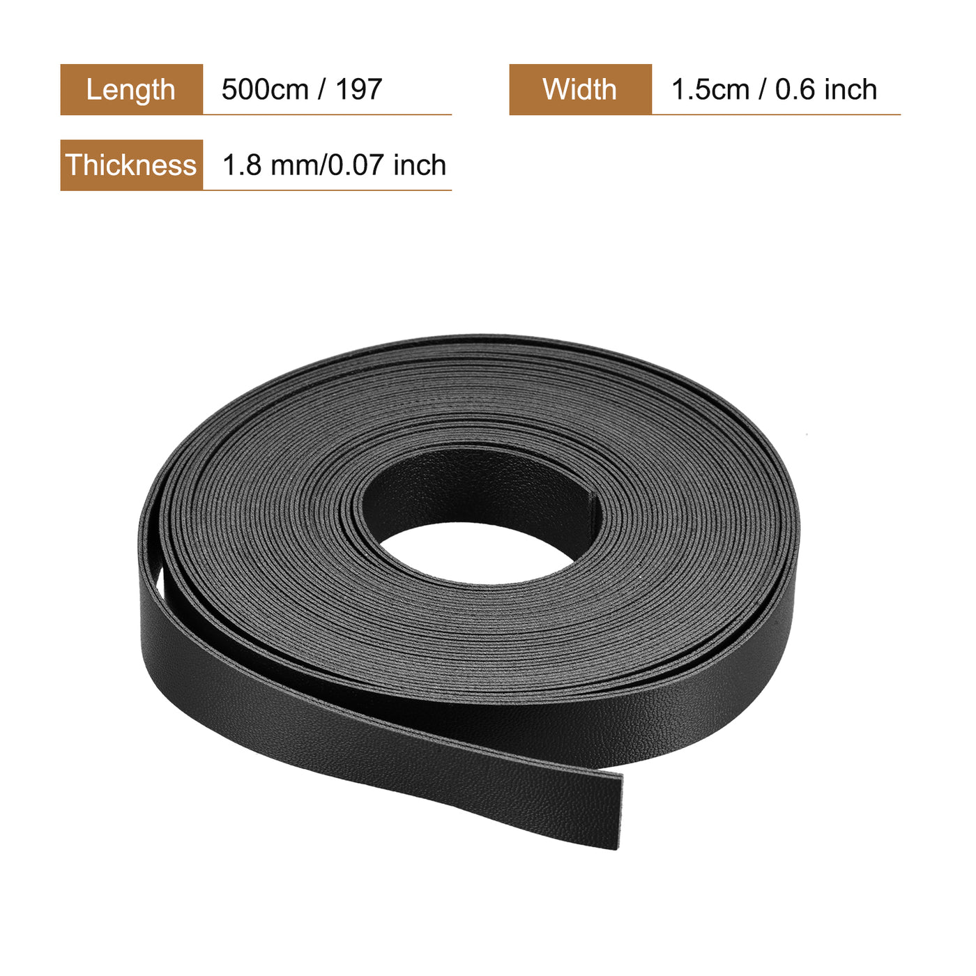 Harfington Faux Leather Strip Leather Strap Double-Sided for DIY Crafts, Belts, Bags