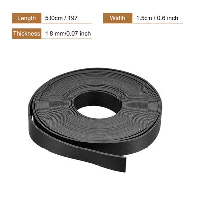 Harfington Faux Leather Strip Leather Strap Double-Sided for DIY Crafts, Belts, Bags