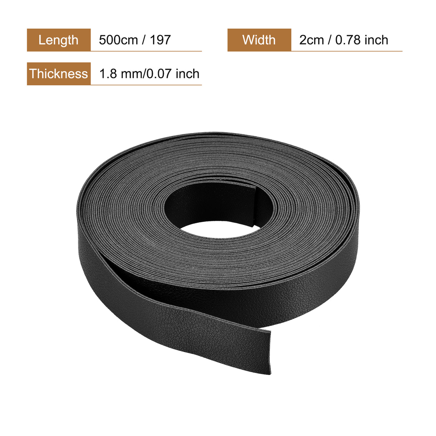 Harfington Faux Leather Strip Leather Strap Double-Sided for DIY Crafts, Belts, Bags