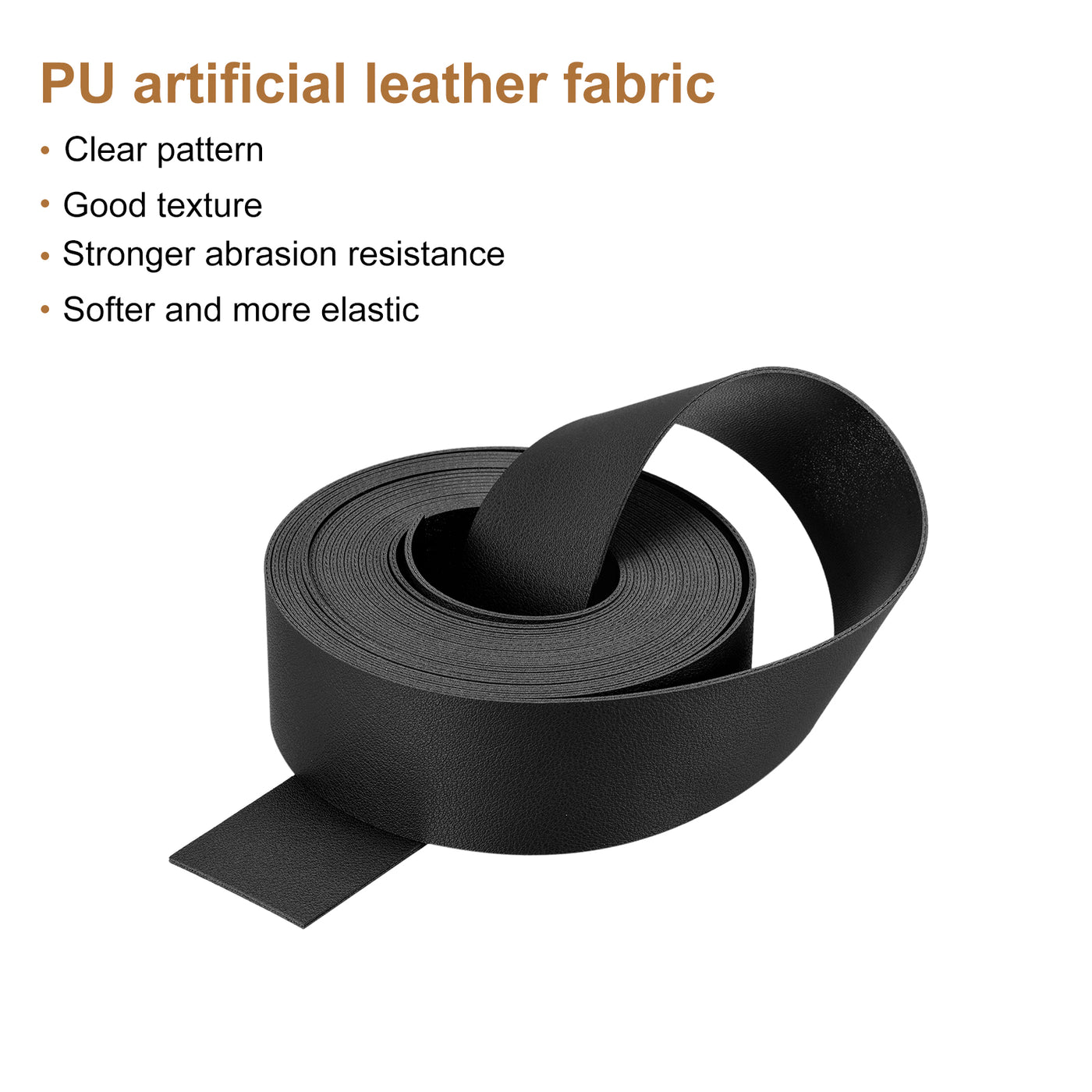 Harfington Faux Leather Strip Leather Strap Double-Sided for DIY Crafts, Belts, Bags