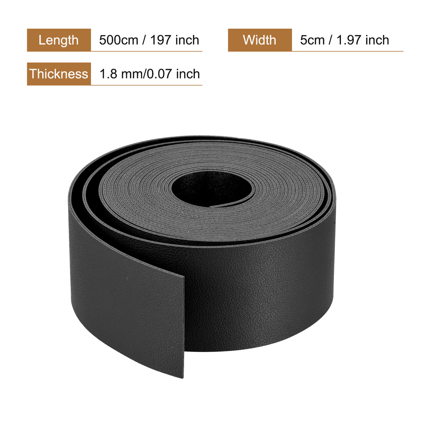 Harfington Faux Leather Strip Leather Strap Double-Sided for DIY Crafts, Belts, Bags