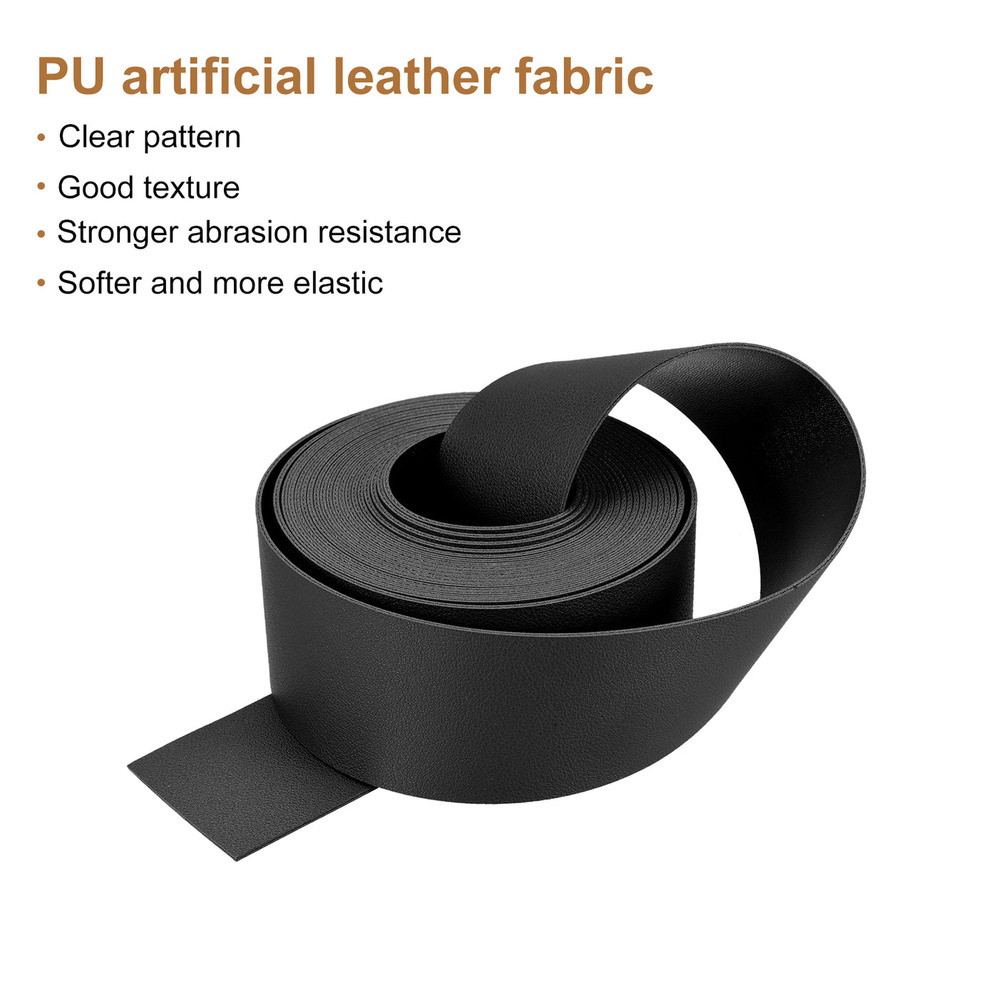 Harfington Faux Leather Strip Leather Strap Double-Sided for DIY Crafts, Belts, Bags