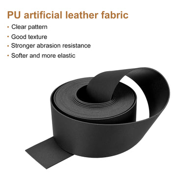 Harfington Faux Leather Strip Leather Strap Double-Sided for DIY Crafts, Belts, Bags