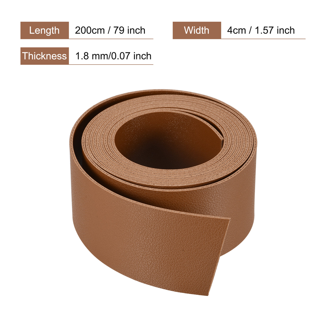 Harfington Faux Leather Strip Leather Strap Double-Sided for DIY Crafts, Belts, Bags