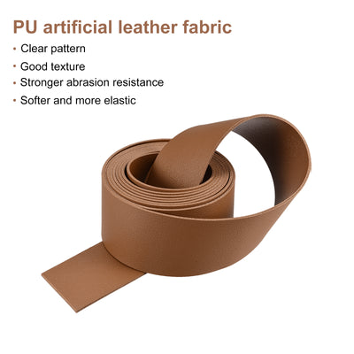 Harfington Faux Leather Strip Leather Strap Double-Sided for DIY Crafts, Belts, Bags