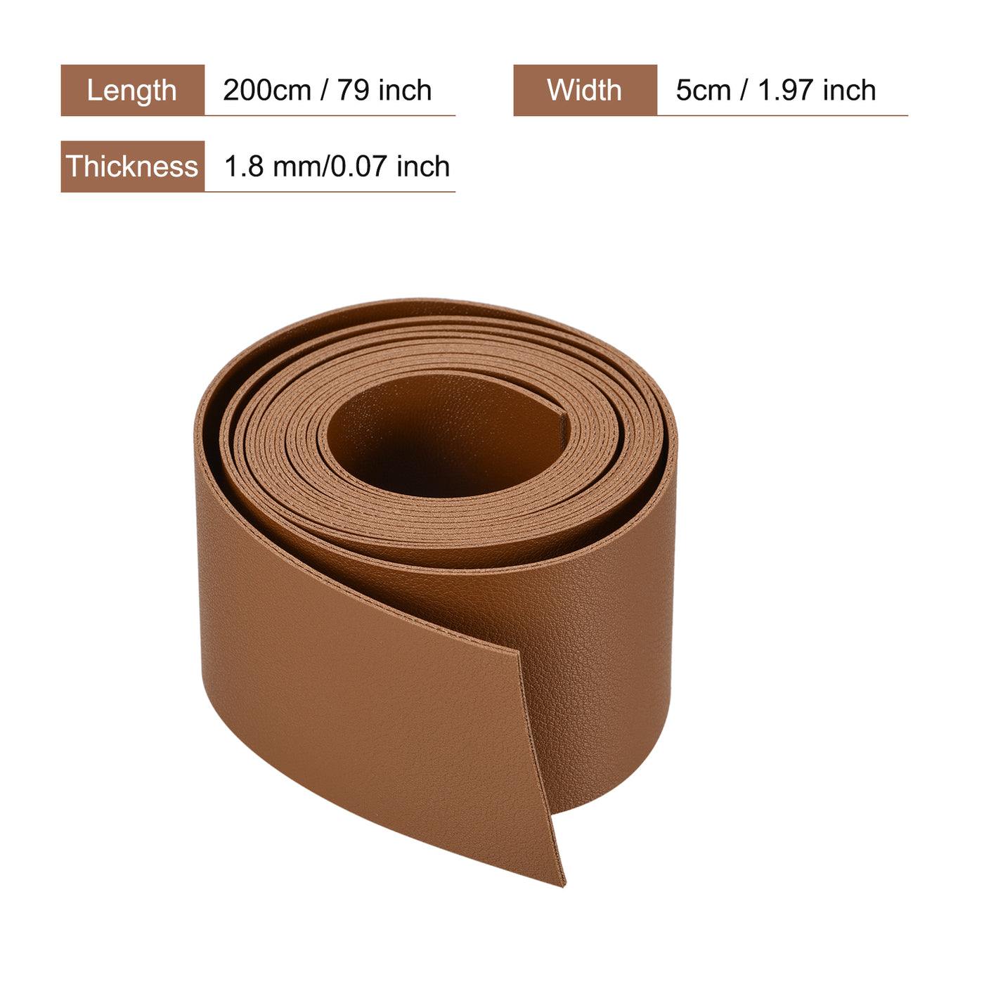 Harfington Faux Leather Strip Leather Strap Double-Sided for DIY Crafts, Belts, Bags